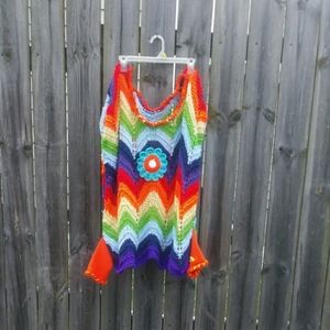 BeeFreeTreasures One of a kind shawl w/ handholes